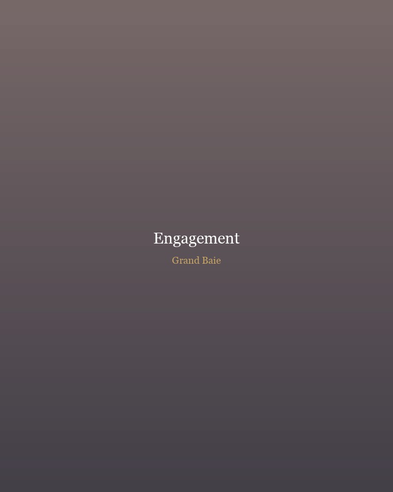 Engagement session in Grand Baie